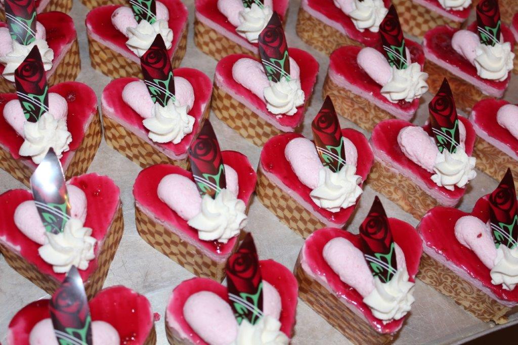 Desserteller Erdbeercremé